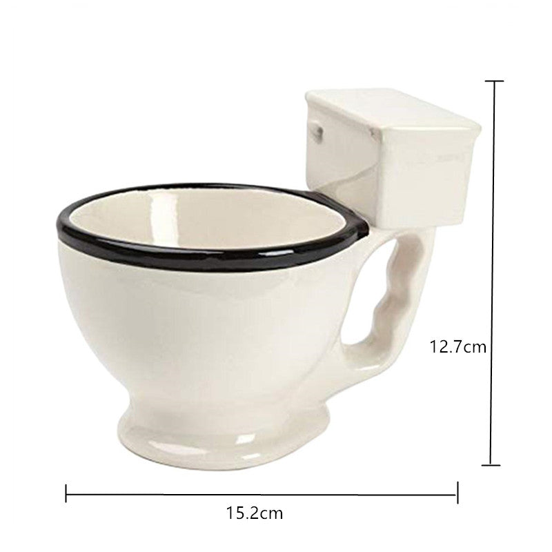 Ceramic Toilet Mug Novelty Cup 300ml by HitMyNeed