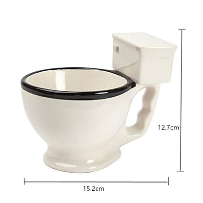 Ceramic Toilet Mug Novelty Cup 300ml by HitMyNeed