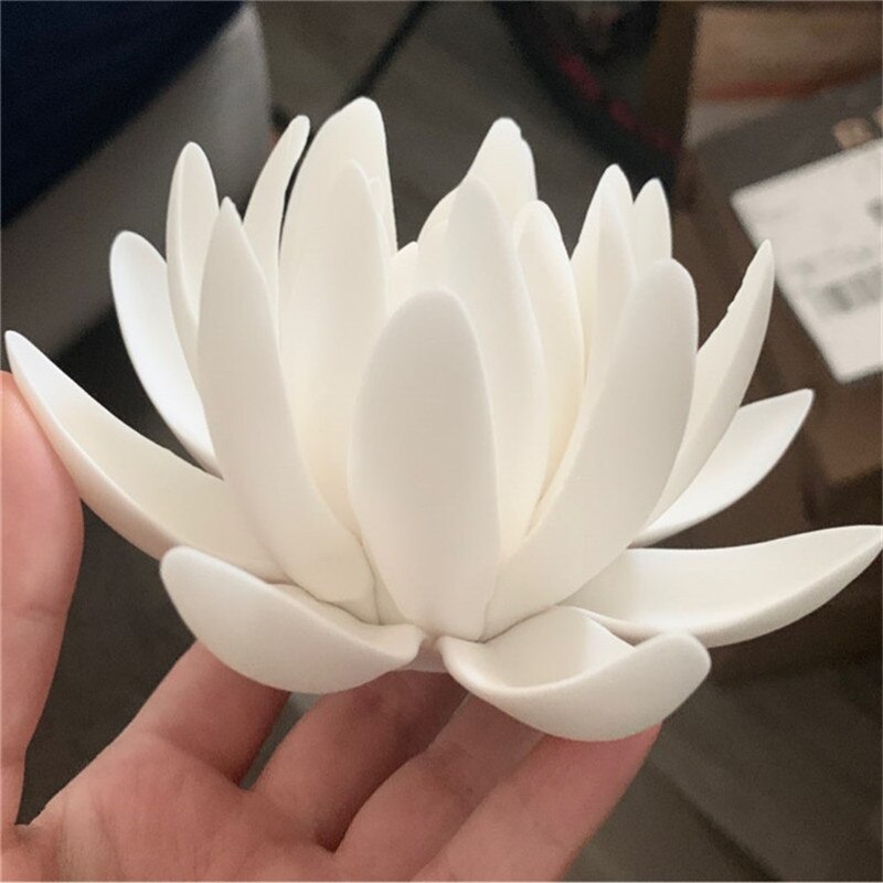 Ceramic White Lotus Incense Burner by HitMyNeed
