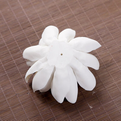 Ceramic White Lotus Incense Burner by HitMyNeed