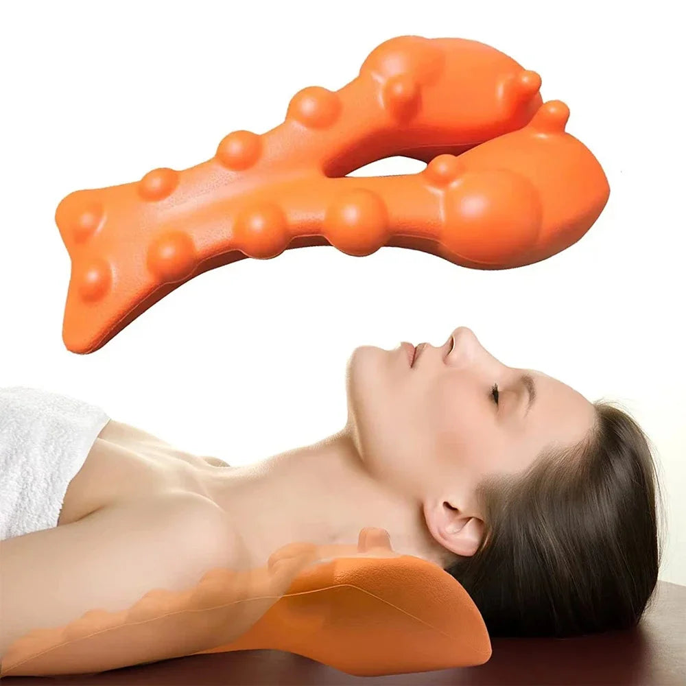 Cervical Traction Neck Stretcher and Massager by HitMyNeed