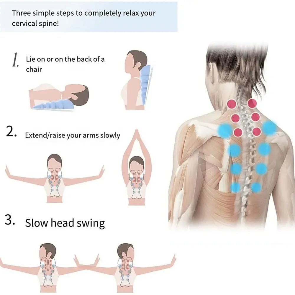 Cervical Traction Neck Stretcher and Massager by HitMyNeed