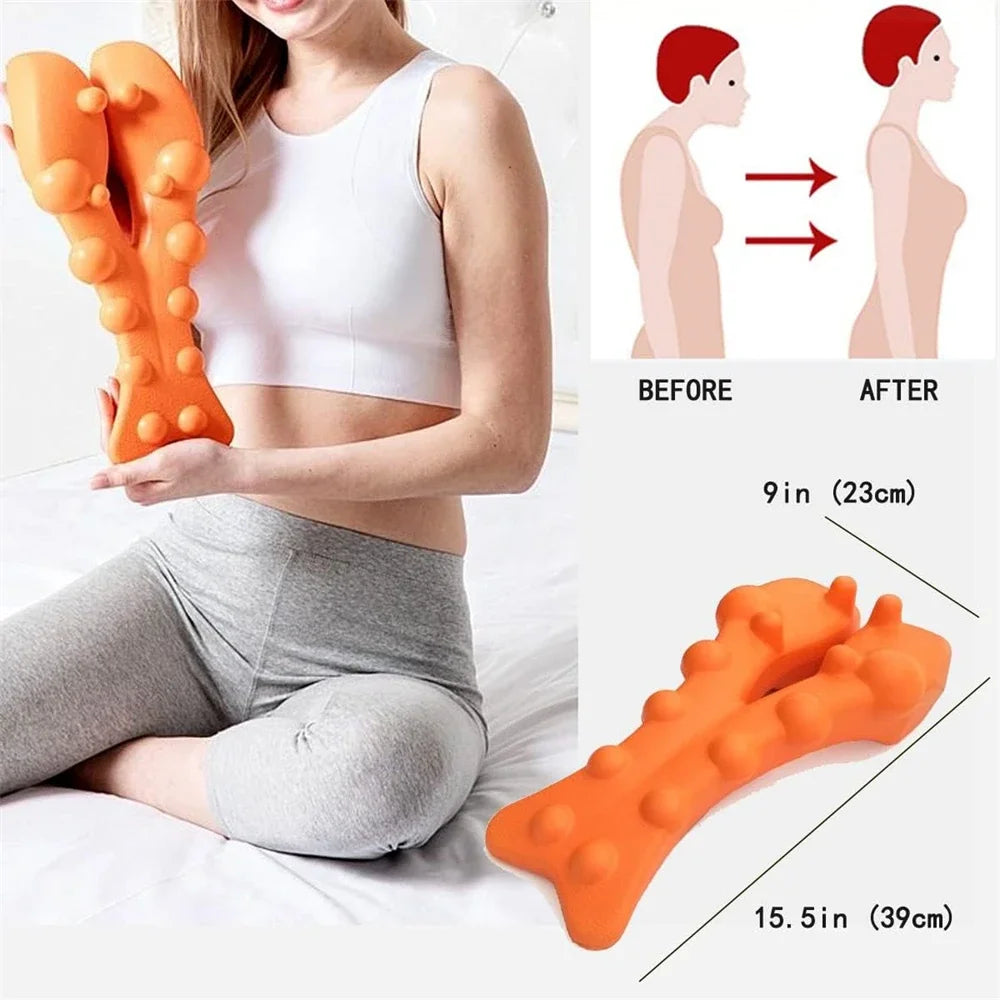 Cervical Traction Neck Stretcher and Massager by HitMyNeed