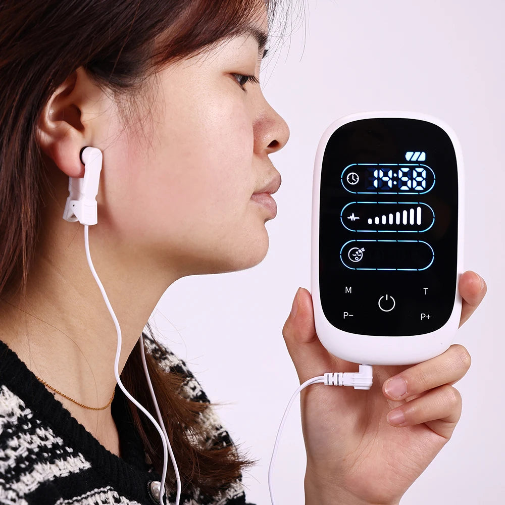 CES Brain Stimulation Device with Ear Clip Electrodes by HitMyNeed
