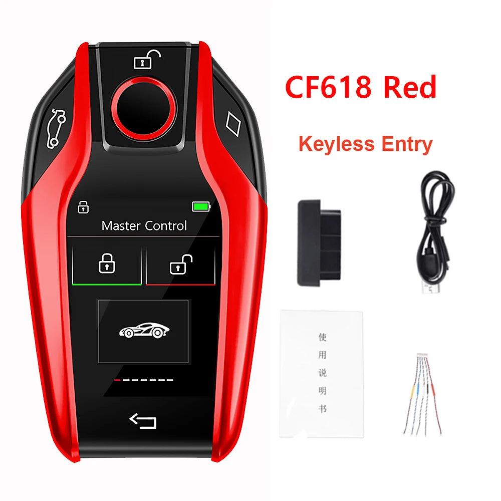 CF618 LCD Smart Remote Key with Apple Find My cf618-red by HitMyNeed