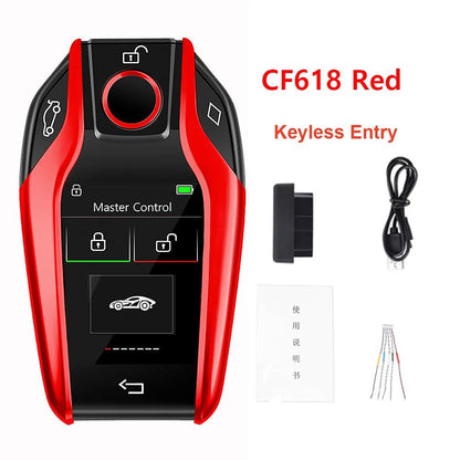 CF618 LCD Smart Remote Key with Apple Find My cf618-red by HitMyNeed