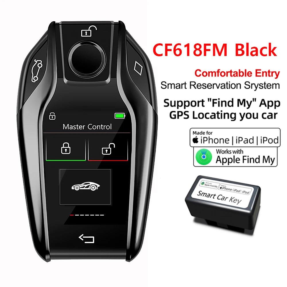 CF618 LCD Smart Remote Key with Apple Find My cf618fm-black by HitMyNeed