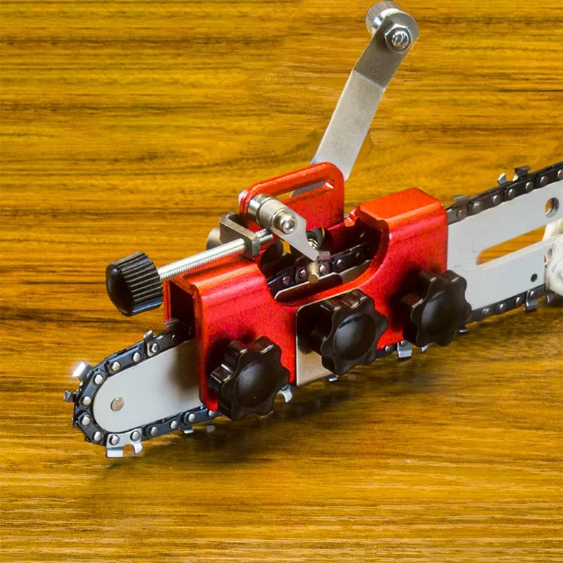 Chainsaw Chain Sharpening Jig & Sharpener Kit by HitMyNeed