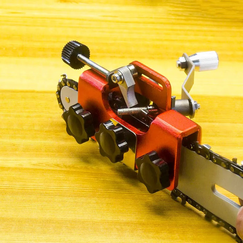 Chainsaw Chain Sharpening Jig & Sharpener Kit by HitMyNeed