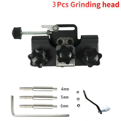 Chainsaw Chain Sharpening Jig & Sharpener Kit black-and-3-head by HitMyNeed