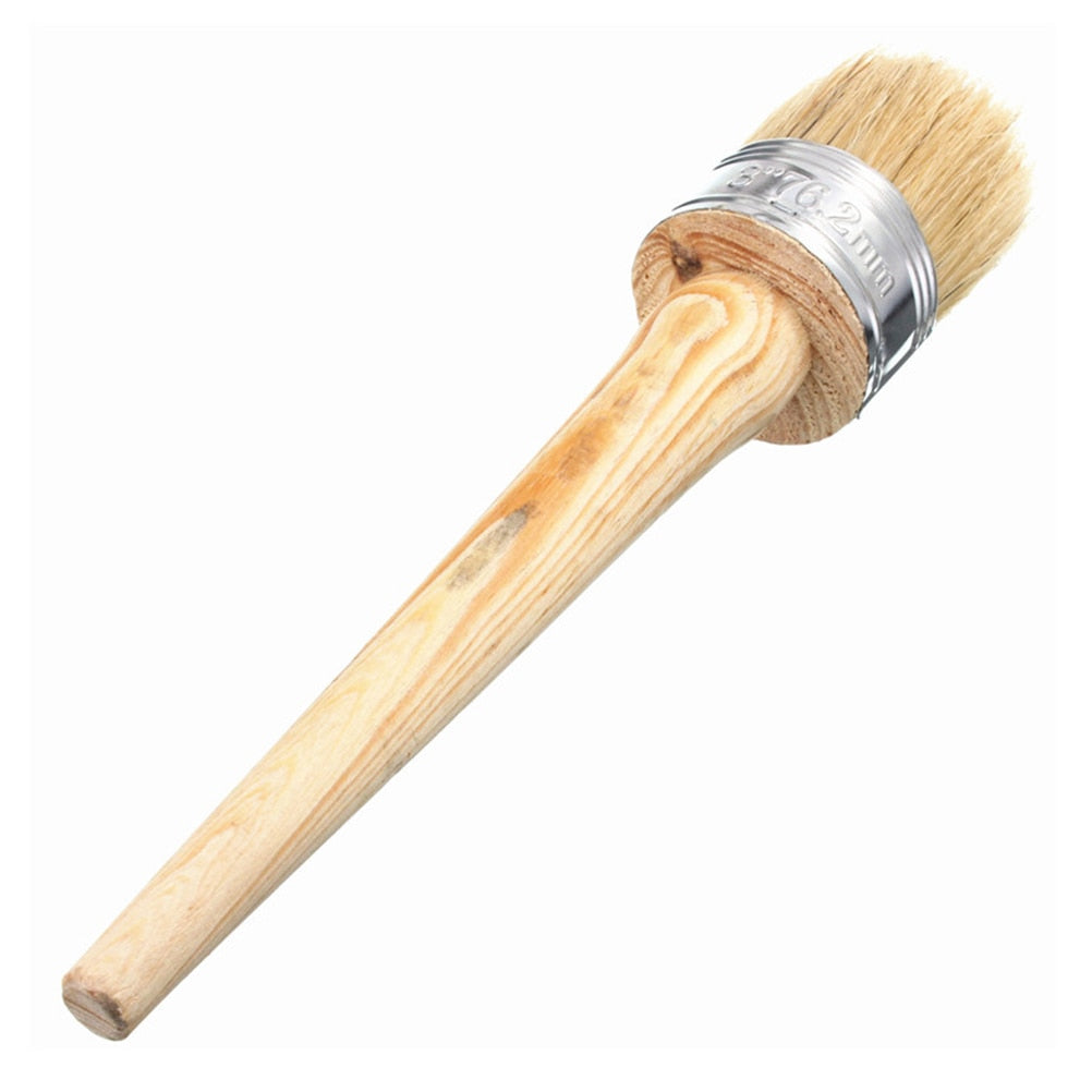 Chalk Paint Brush with Ergonomic Wooden Handle by HitMyNeed