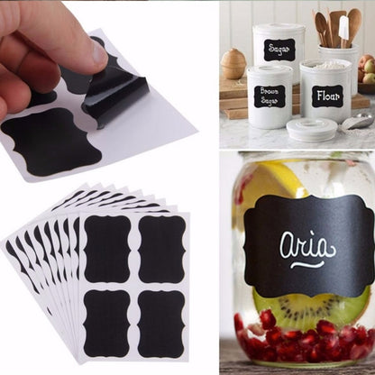 Chalkboard Jar Labels Stickers (36 Pack) by HitMyNeed