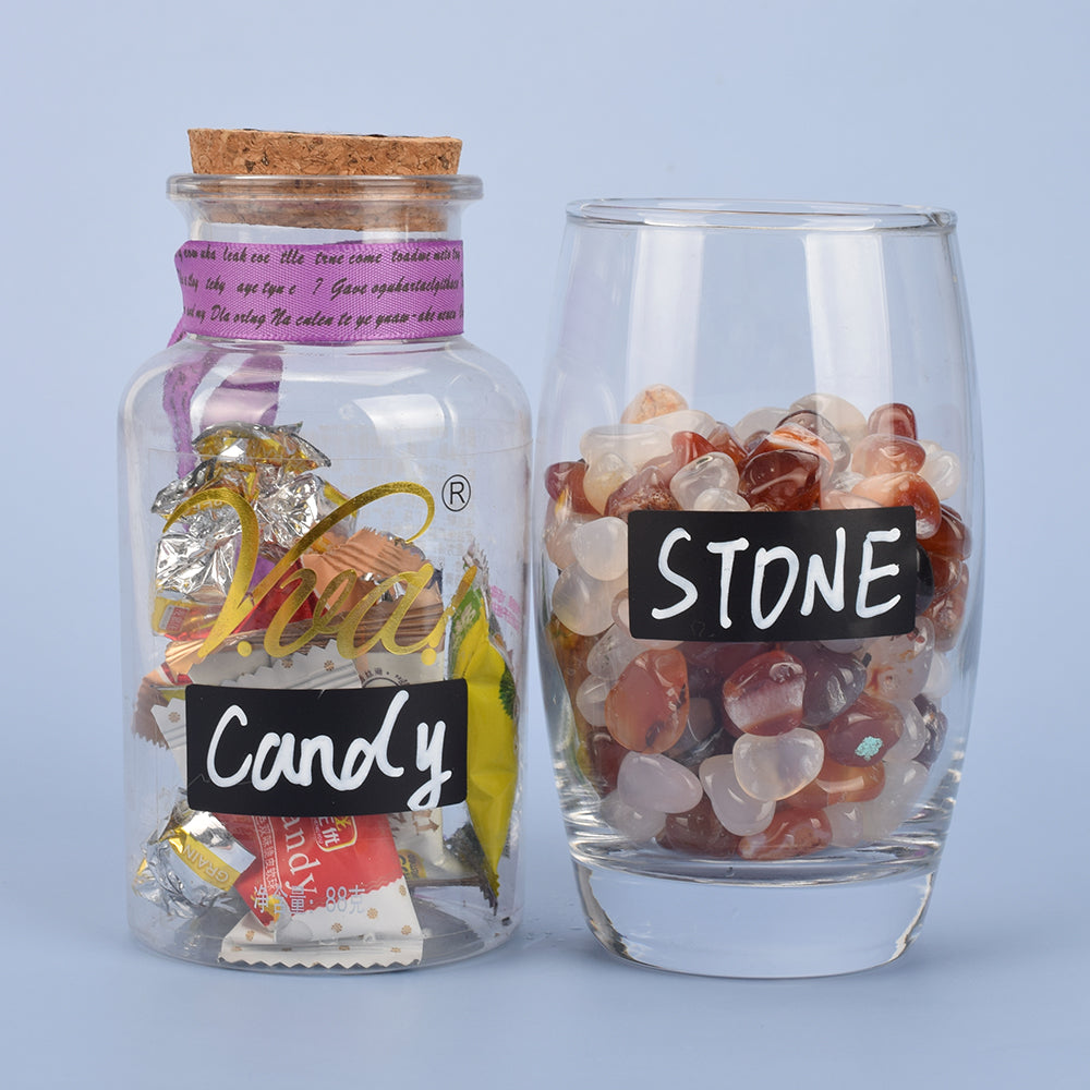 Chalkboard Jar Labels with White Pen (140 Pack) by HitMyNeed