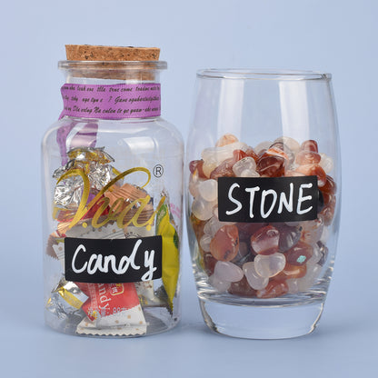 Chalkboard Jar Labels with White Pen (140 Pack) by HitMyNeed