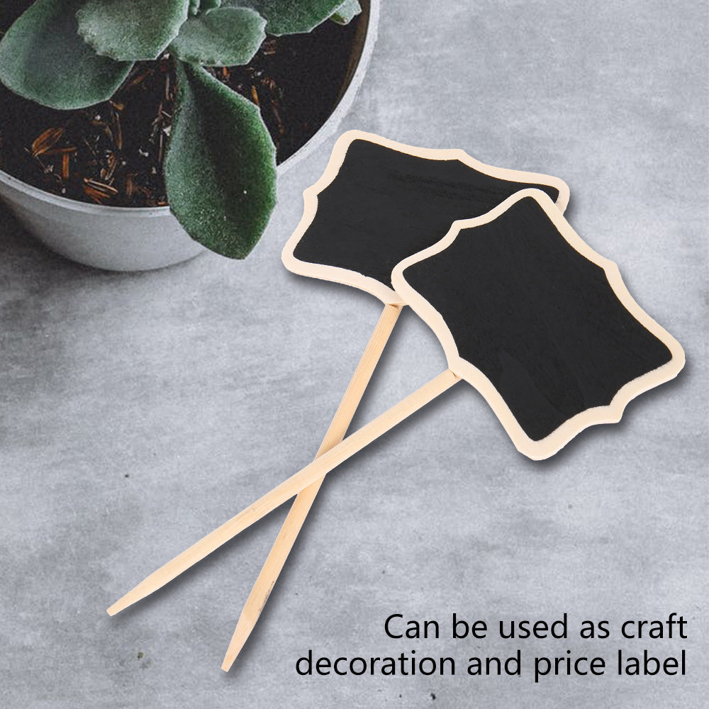 Chalkboard Wooden Garden Markers, Set of 10 by HitMyNeed