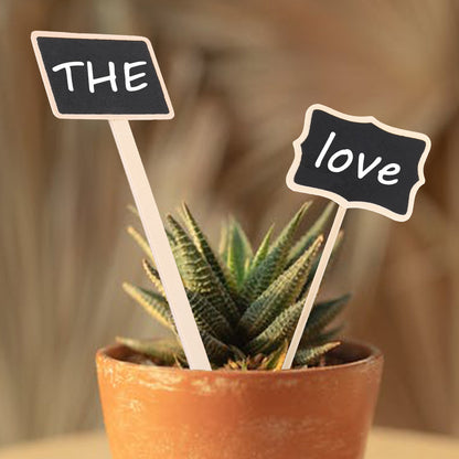 Chalkboard Wooden Garden Markers, Set of 10 Large by HitMyNeed