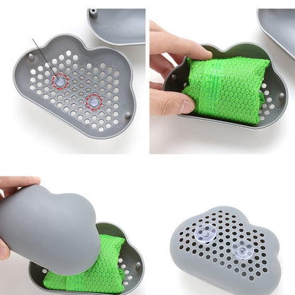 Charcoal Cloud Fridge Deodorizer with Suction Cups by HitMyNeed