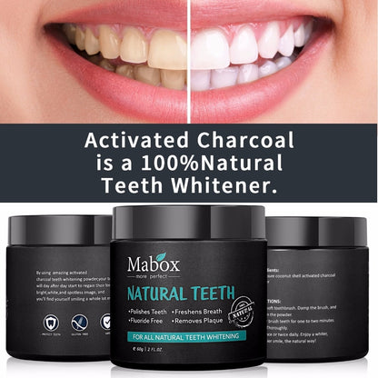 Charcoal Teeth Whitener & Stain Remover Powder by HitMyNeed