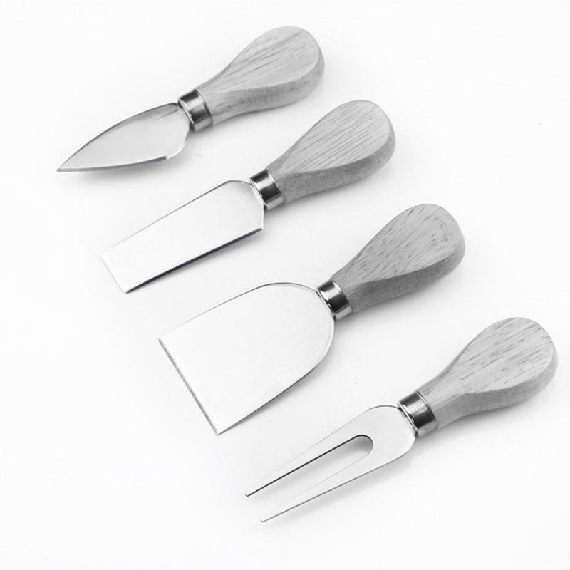 Cheese Knife Set with Bamboo Handles, 4-Piece by HitMyNeed
