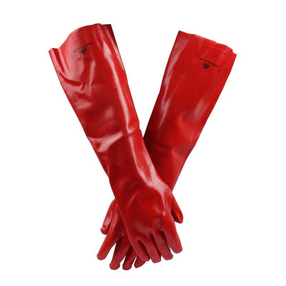 Chemical Resistant PVC Gloves 60cm - Protective Pair by HitMyNeed