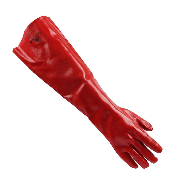 Chemical Resistant PVC Gloves 60cm - Protective Pair by HitMyNeed