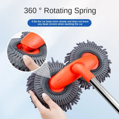 Chenille Double-Head Telescopic Car Wash Mop by HitMyNeed