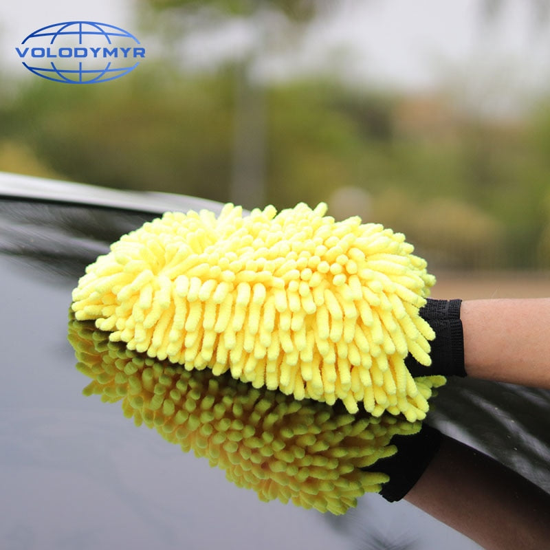 Chenille Microfiber Car Wash Mitt Glove by HitMyNeed
