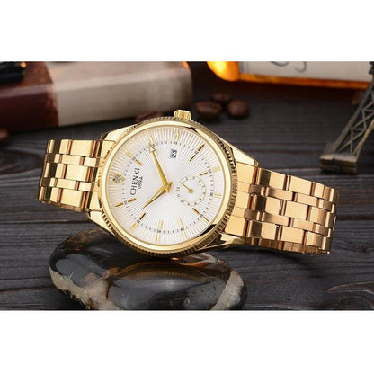 CHENXI Men's Stainless Steel Dress Watch by HitMyNeed