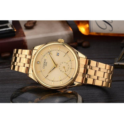 CHENXI Men's Stainless Steel Dress Watch by HitMyNeed