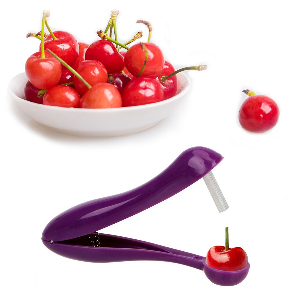 Cherry Pit Remover with Ergonomic One-Hand Design by HitMyNeed