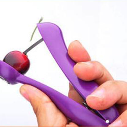 Cherry Pitter Tool and Fruit Corer with Squeeze Handle by HitMyNeed