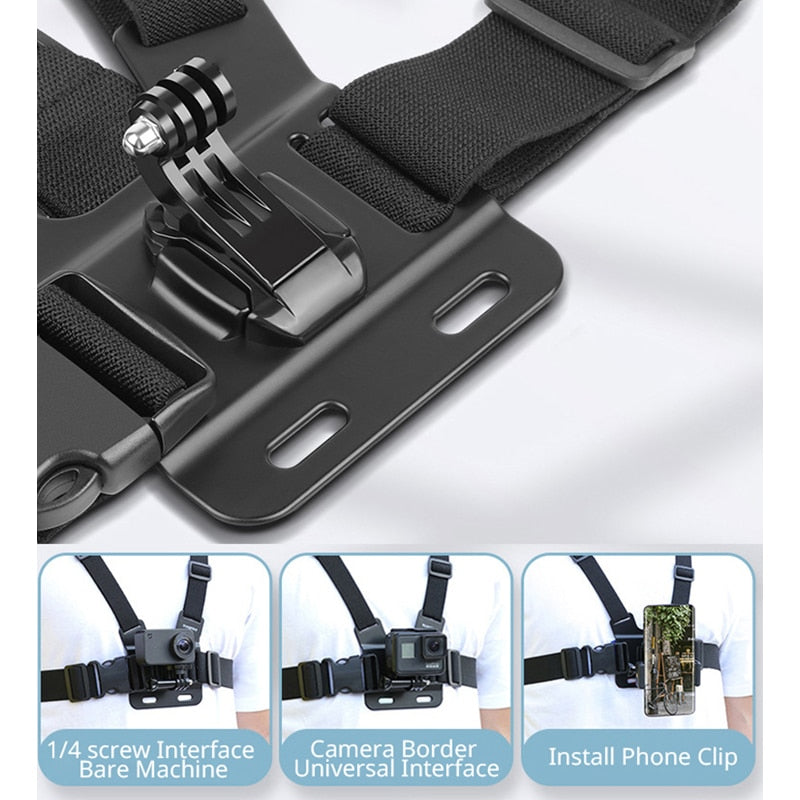 Chest Mount Harness Strap for GoPro Hero Cameras by HitMyNeed