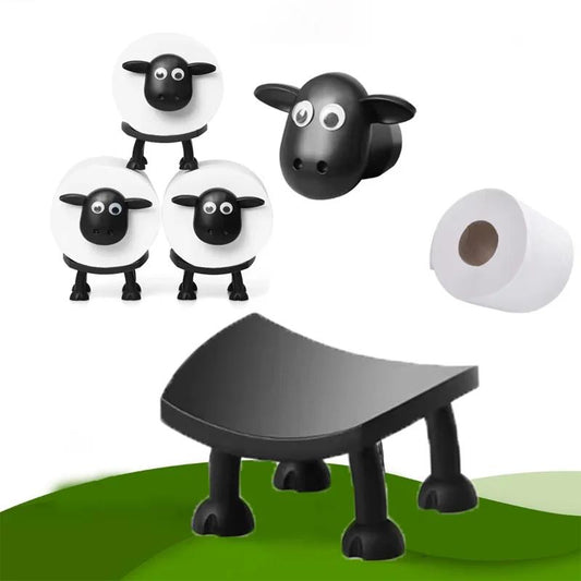 Chic Sheep Toilet Roll Holder & Tissue Organiser by HitMyNeed