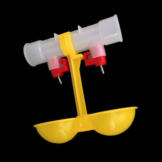 Chicken Drinker Double-Cup Poultry Set (10 Pack) by HitMyNeed