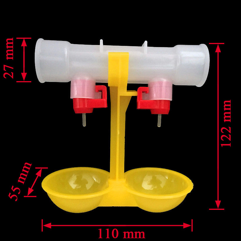 Chicken Drinker Double-Cup Poultry Set (10 Pack) by HitMyNeed