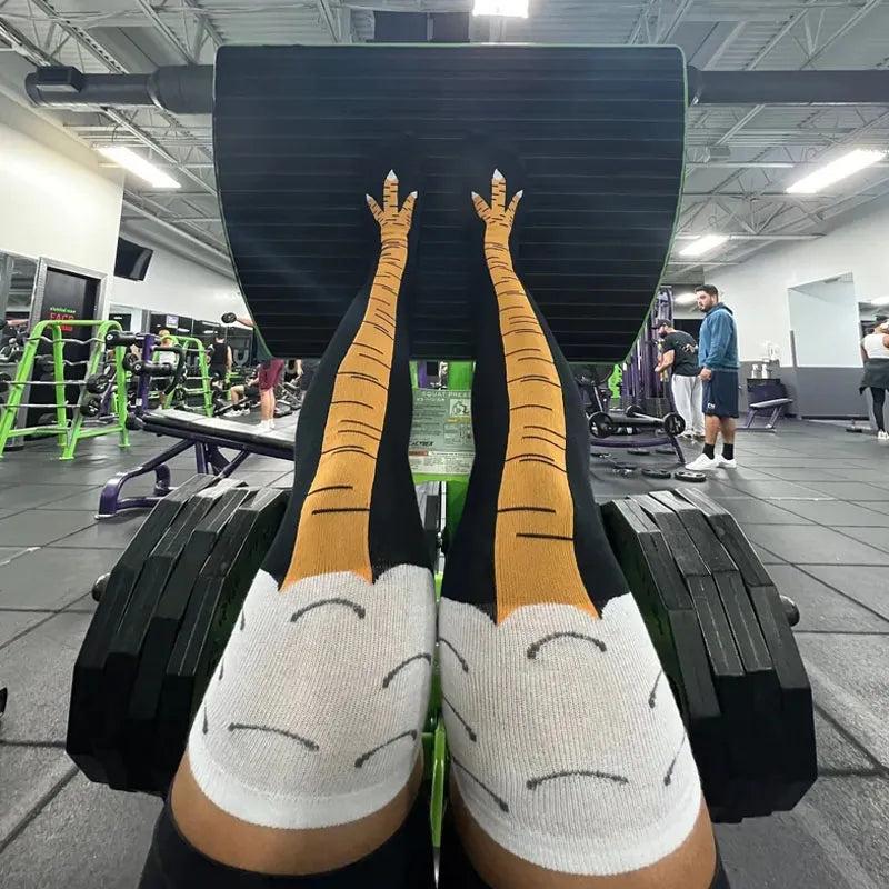 Chicken Legs Knee-High Novelty Socks by HitMyNeed