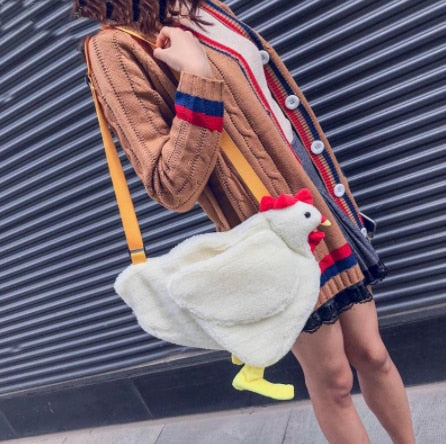 Chicken Plush Sling Bag Crossbody by HitMyNeed
