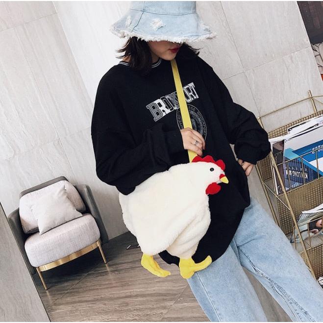 Chicken Plush Sling Bag Crossbody by HitMyNeed