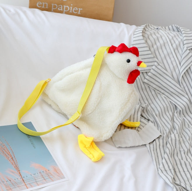 Chicken Plush Sling Bag Crossbody by HitMyNeed