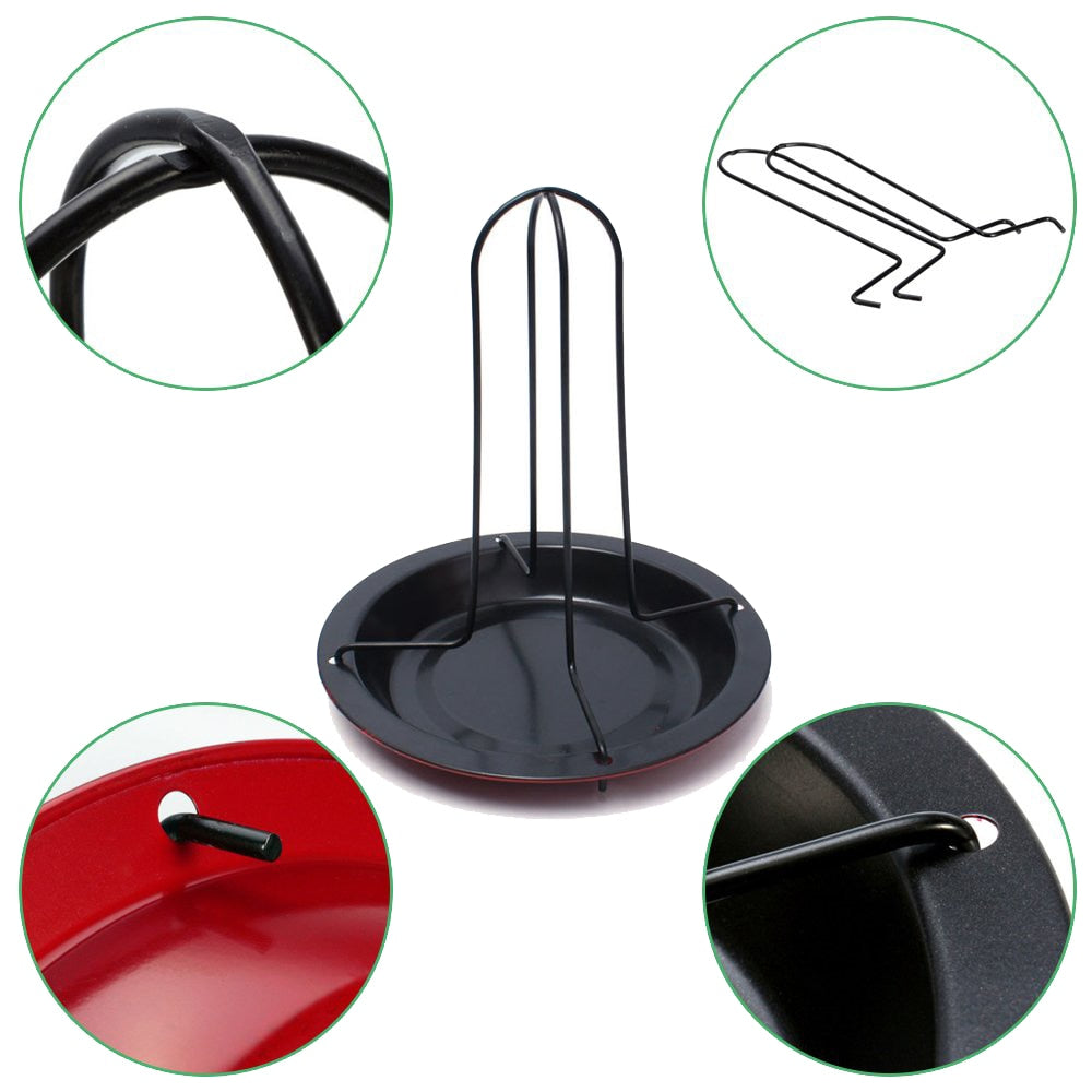 Chicken Roaster Stand Grill Rack with Drip Pan by HitMyNeed