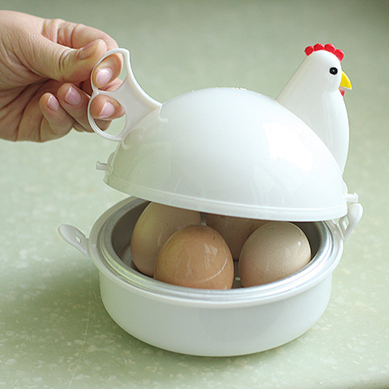 Chicken-Shaped Microwave Egg Boiler Cooker by HitMyNeed
