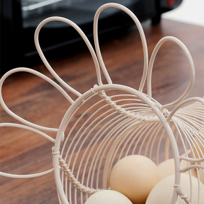 Chicken Wire Egg Basket with Handle, 29cm by HitMyNeed