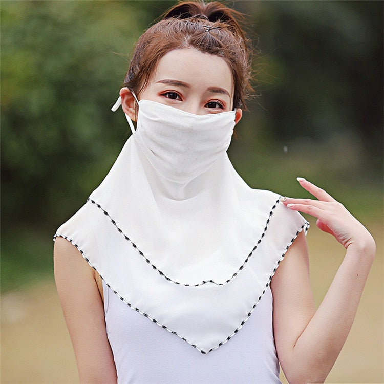 Chiffon Scarf with Built‑In Face Covering 22 by HitMyNeed