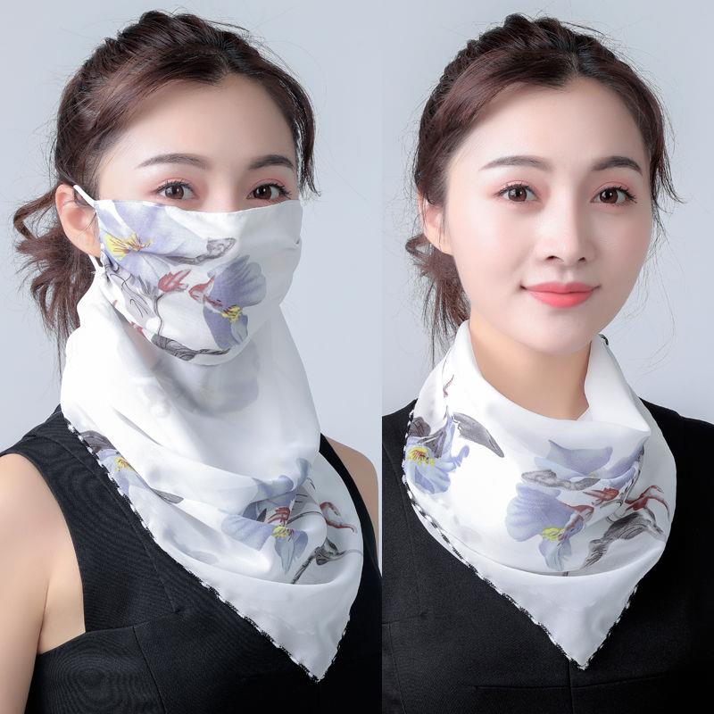 Chiffon Scarf with Built‑In Face Covering by HitMyNeed