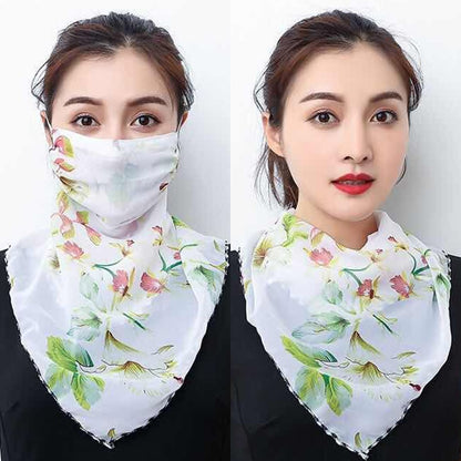 Chiffon Scarf with Built‑In Face Covering by HitMyNeed