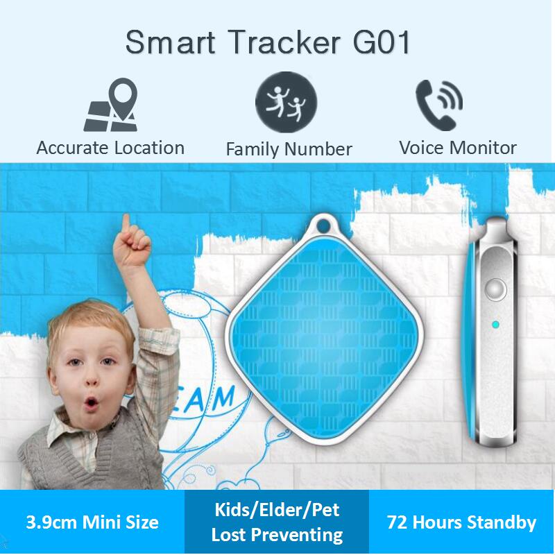 Child GPS Tracker Mini Keychain with SOS & Geo-Fence by HitMyNeed