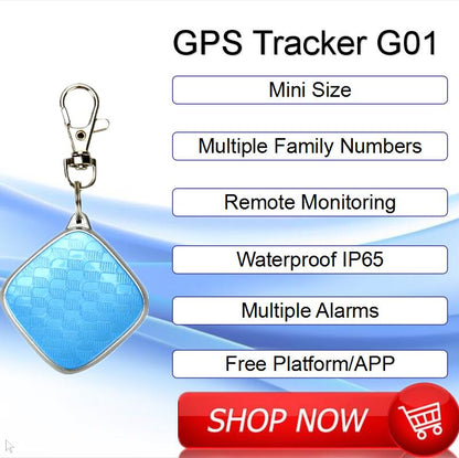 Child GPS Tracker Mini Keychain with SOS & Geo-Fence by HitMyNeed