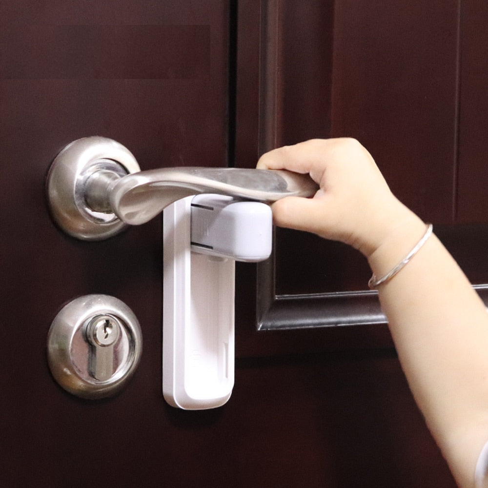 Child Proof Door Handle Lock for Lever Doors by HitMyNeed