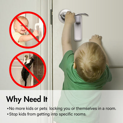 Child Proof Door Handle Lock for Lever Doors by HitMyNeed