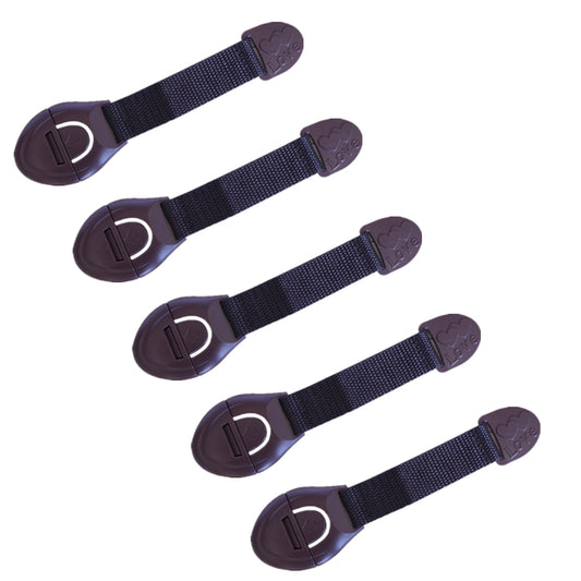 Child Safety Cabinet Locks Straps (5 Pack) by HitMyNeed